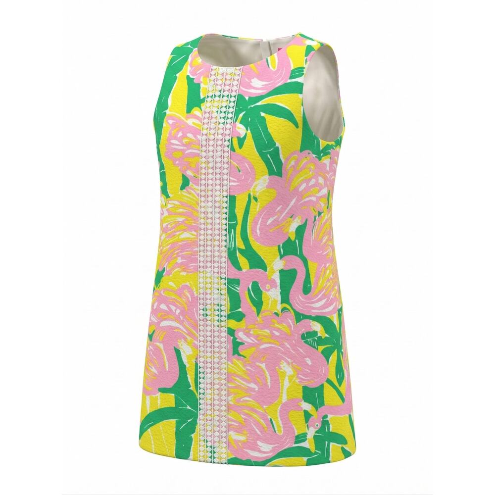 Lilly Pulitzer Girls M Tropical Resortwear Coastal Preppy Vacation Shift Dress